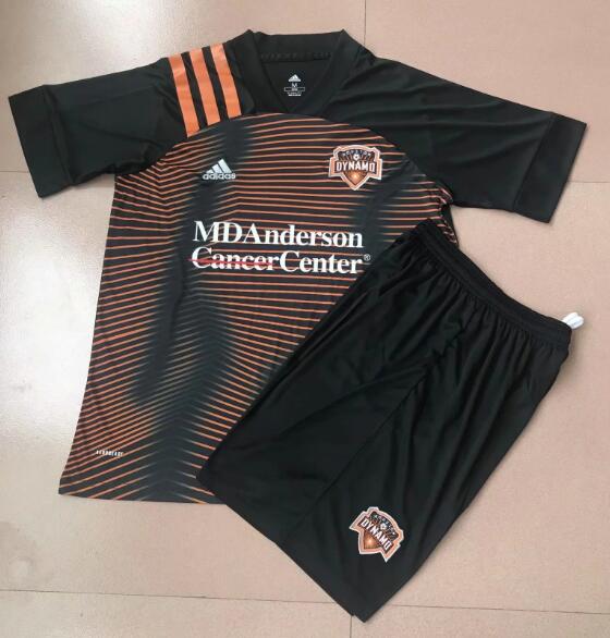 Kids Houston Dynamo Away Soccer Shirt With Shorts 2020/21